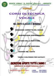Avviso importante: inizio dei corsi di tecnica vocale-riunione preliminare