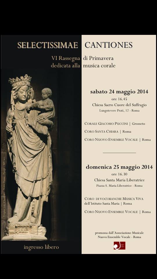 “Selectissimae cantiones” – VI^ Rassegna di Primavera – Roma