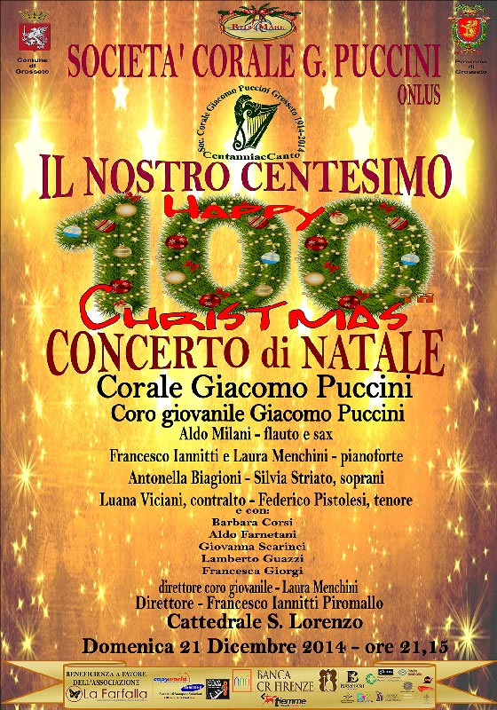 Secondo appuntamento natalizio in Cattedrale San Lorenzo del 2014:  “Il nostro centesimo Concerto di Natale – Happy Christmas”