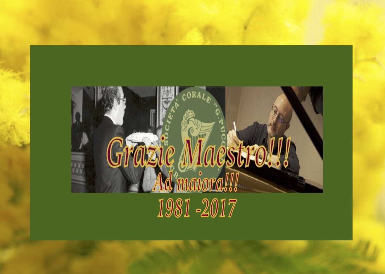 Avvicendamento nella direzione artistica della Corale! Buona festa mondiale della donna! W le donne! W la Corale Puccini!