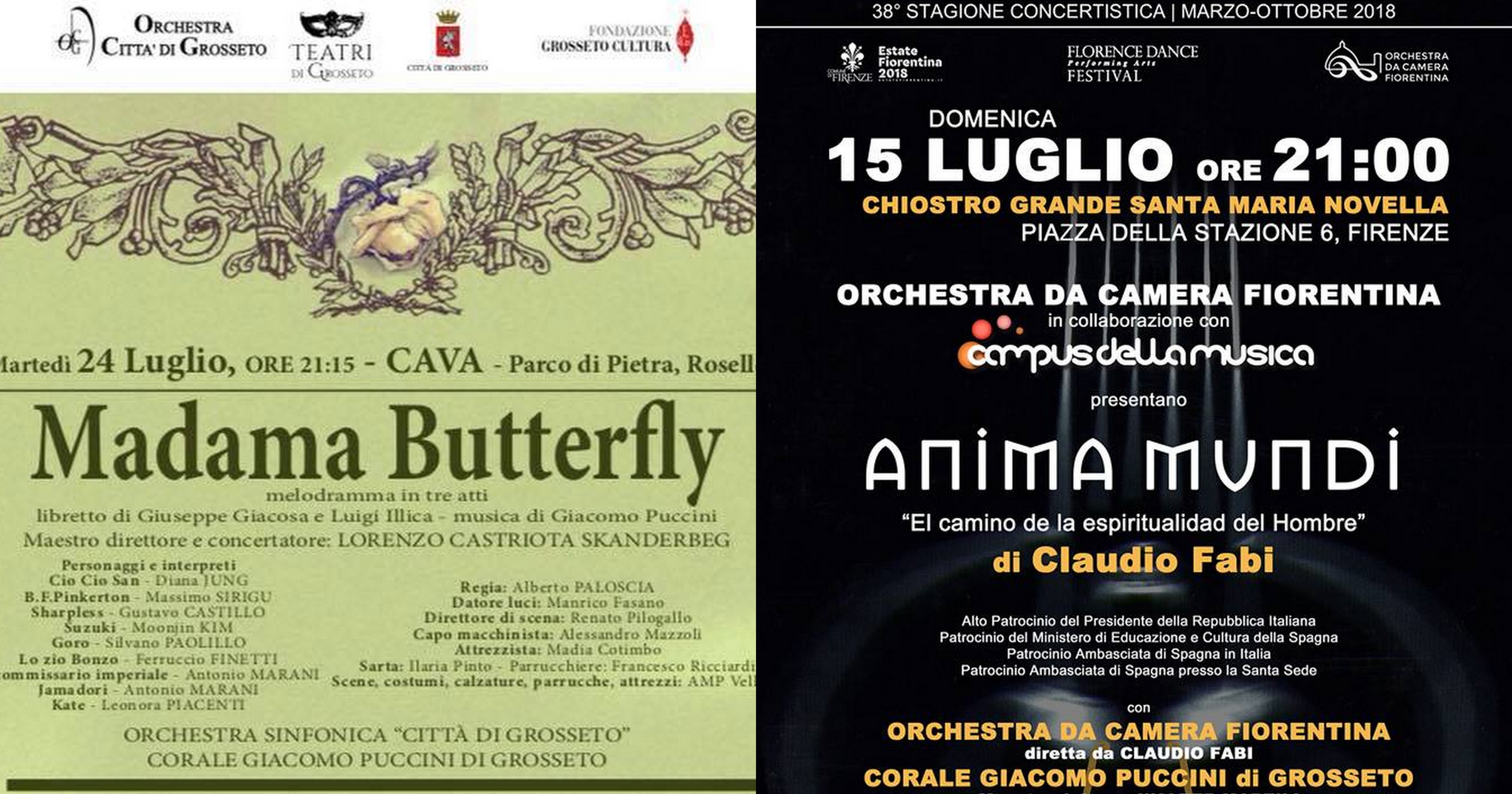 Luglio col bene che ti voglio…. Due grandi appuntamenti a Luglio per volare sulle ali della Musica!